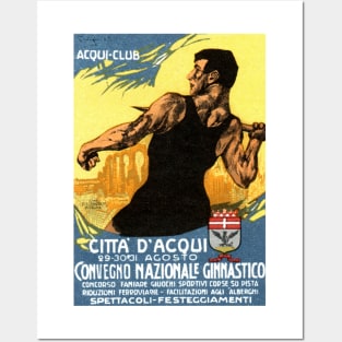 1920 Italian Gymnastics Event Posters and Art